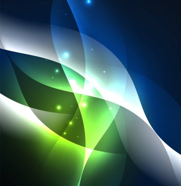 Neon ışıklı dalgalar