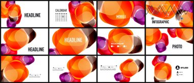 Modern geometrik sunum arka plan