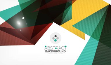 Işıkları ile üçgen tasarım iş şablonu