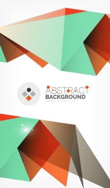 Işıkları ile üçgen tasarım iş şablonu