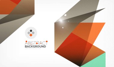 Işıkları ile üçgen tasarım iş şablonu