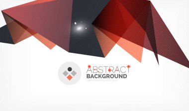 Işıkları ile üçgen tasarım iş şablonu