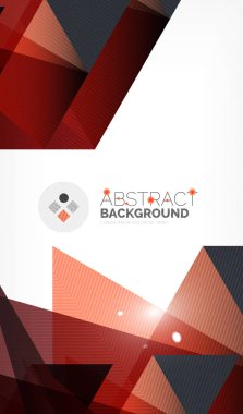 Işıkları ile üçgen tasarım iş şablonu