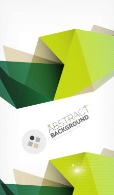 Işıkları ile üçgen tasarım iş şablonu