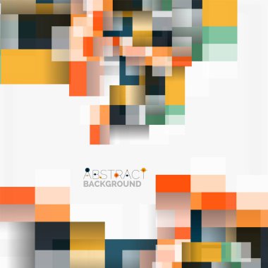 Soyut engeller şablon tasarım arka plan, beyaz, basit geometrik şekiller düz çizgiler ve dikdörtgenler