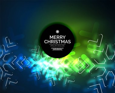 Donmuş kış tatil arka plan, Noel kar taneleri