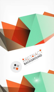 Işıkları ile üçgen tasarım iş şablonu