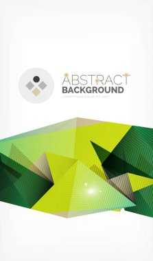 Işıkları ile üçgen tasarım iş şablonu