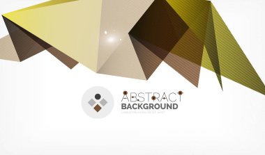 Işıkları ile üçgen tasarım iş şablonu