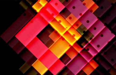 Siyah arka plan üzerinde renkli oklar