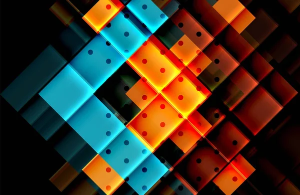 Siyah arka plan üzerinde renkli oklar