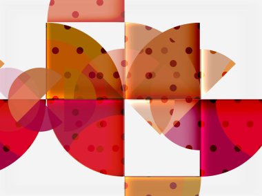 Geometrik daire soyut afiş