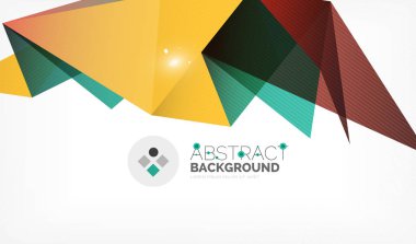 Işıkları ile üçgen tasarım iş şablonu