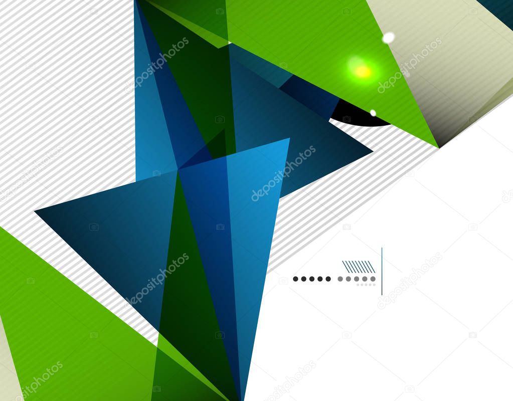 Geometrical abstract triangle background