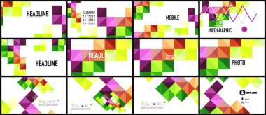 Modern geometrik sunum arka plan