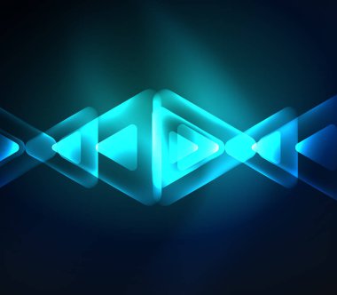 Karanlık alan Tasarım arka plan parlak parlak üçgenler cam