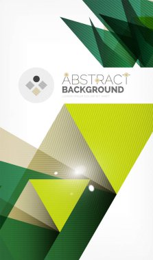 Işıkları ile üçgen tasarım iş şablonu