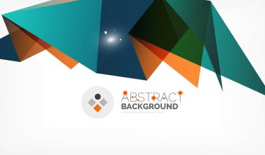 Işıkları ile üçgen tasarım iş şablonu