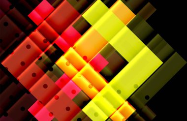 Siyah arka plan üzerinde renkli oklar