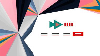 Modern üçgen sunu şablonu