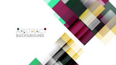 İş tanıtımı geometrik şablonu