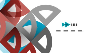 İş tanıtımı geometrik şablonu