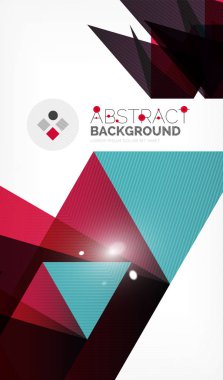 Işıkları ile üçgen tasarım iş şablonu