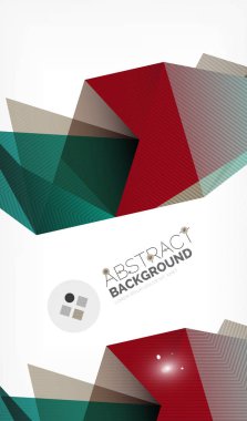 Işıkları ile üçgen tasarım iş şablonu