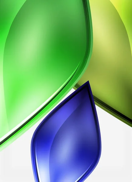Hochglanzglas formt abstrakten Hintergrund — Stockvektor
