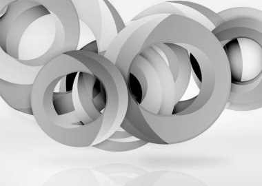 Modern 3d yüzük vektör arka plan