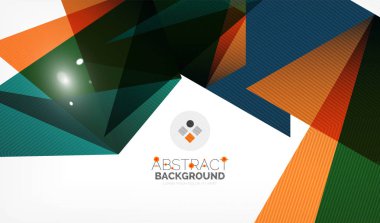 Işıkları ile üçgen tasarım iş şablonu