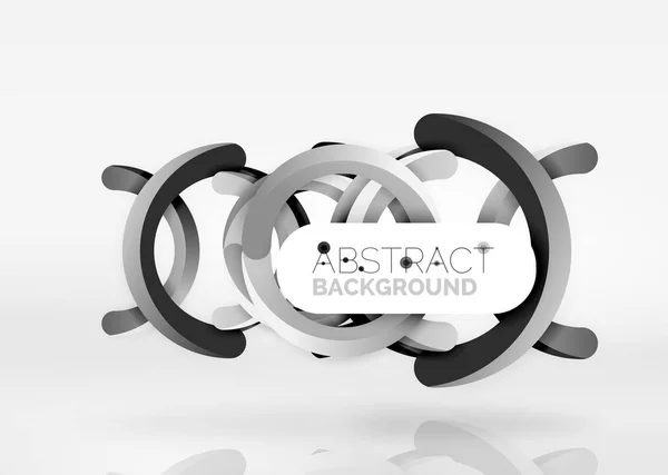 Moderne 3d ring vector abstracte achtergrond — Stockvector