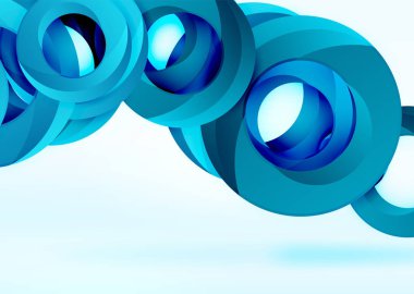 Modern 3d yüzük vektör arka plan