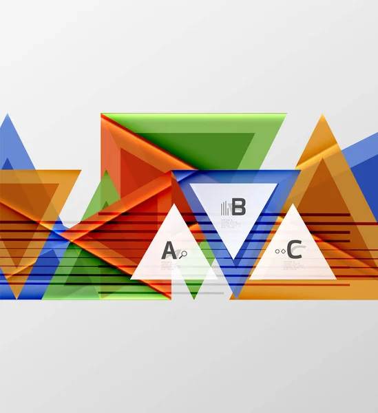 Kolor tła trójkątów — Wektor stockowy