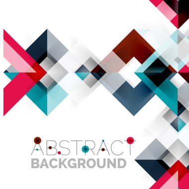 Beyaz Modern kare geometrik desen tasarım