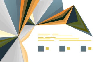 Modern üçgen sunu şablonu