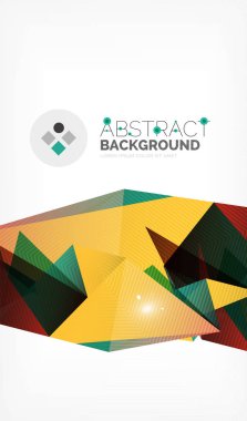 Işıkları ile üçgen tasarım iş şablonu