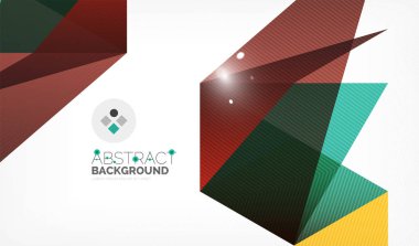 Işıkları ile üçgen tasarım iş şablonu