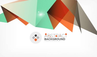 Işıkları ile üçgen tasarım iş şablonu