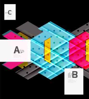 renkli soyut şekiller arka plan