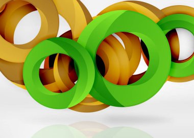 Modern 3d yüzük vektör arka plan