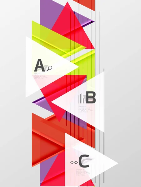 Kleurrijke abstracte vormen achtergrond — Stockvector