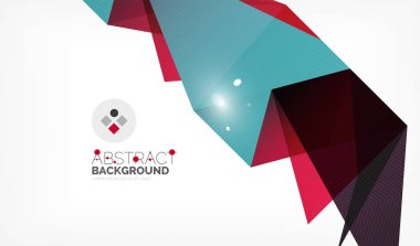 Işıkları ile üçgen tasarım iş şablonu