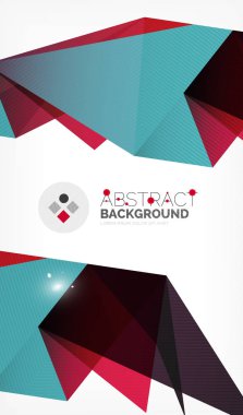 Işıkları ile üçgen tasarım iş şablonu