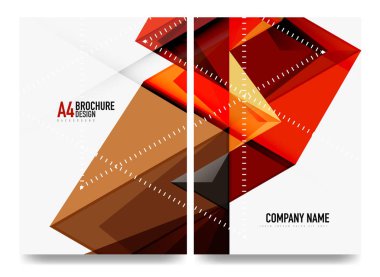 İş broşürü kapak düzeni, el ilanı a4 şablonu