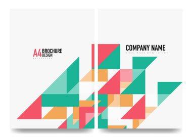 İş broşürü kapak düzeni, el ilanı a4 şablonu