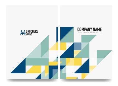 İş broşürü kapak düzeni, el ilanı a4 şablonu