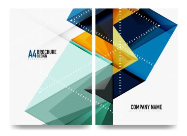 İş broşürü kapak düzeni, el ilanı a4 şablonu