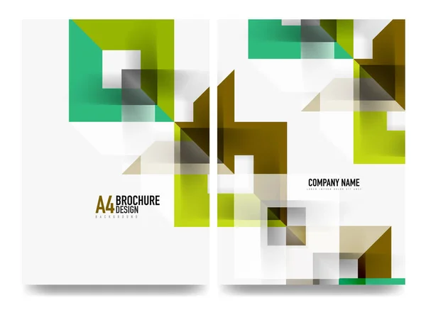 Layout de cobertura de brochura de negócios, modelo de folheto a4 — Vetor de Stock