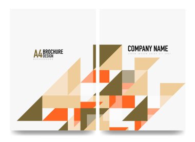 İş broşürü kapak düzeni, el ilanı a4 şablonu